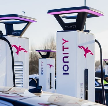 Service station charging point
