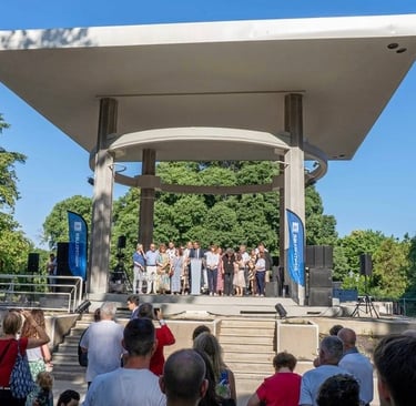 The  inauguration of the Kiosque Bosc     summer 2025