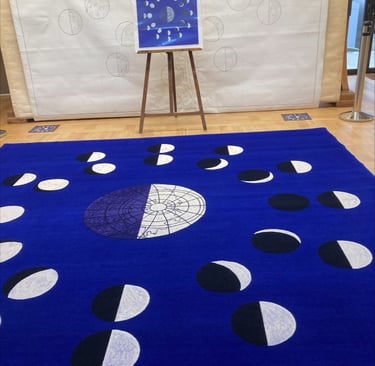 A more modern carpet/The phases of the moon