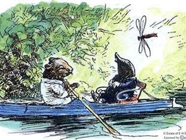Ratty and Mole go Boating