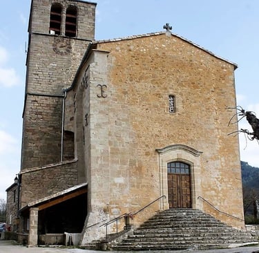 Village church, St Etienne de Gourgas