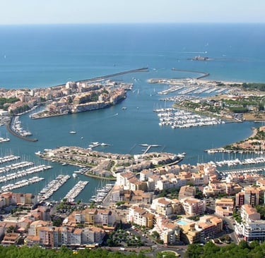 The busy port of Cap d'Agde