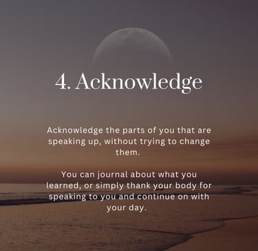 acknowledging your feelings