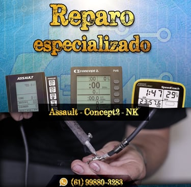 RM Electronics, reparo para monitor concept2, monitor assault, monitor o'neal, monitor schwinn