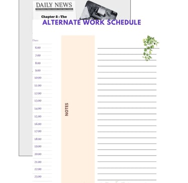 interior pages of journal