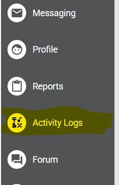 on the side menu to the left you will see Activity Logs