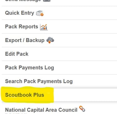 The scoutbook plus link will be at the bottom of this page.