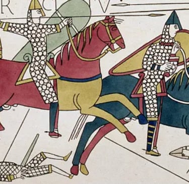 Tapisserie, Bayeux, armée, cavalier
