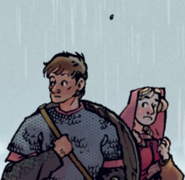 Bandes dessinées, héros, carolingiens