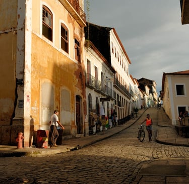 Rue de Sao Luis au Brésil