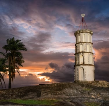 Ancien sémaphore - Pointe des Roches, Kourou
