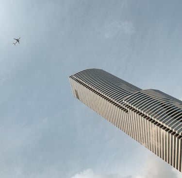 Avion dans le ciel à  Miami, Floride, USA