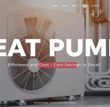 a heat pump in a heating room with the words heat pump on it