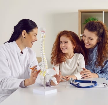 Best Brooklyn chiropractor explaining care to patients