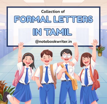 Aluvalaga kaditham, அலுவலக கடிதம், formal letter in tamil , tamil kaditham,  கடிதம் எழுதும் முறை