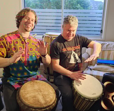 drumming lessons duo