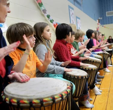 school holiday with drums