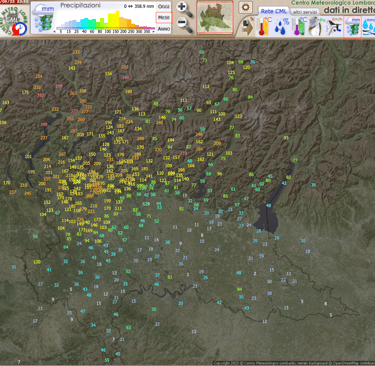 Pluviometria mese di settembre Palazzago e dintorni