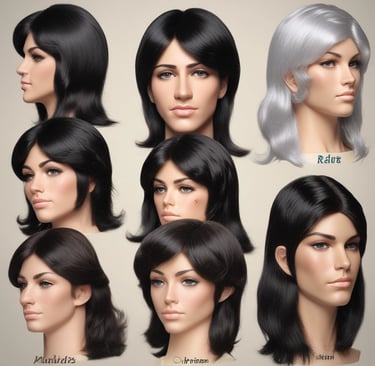 Side-by-side comparison of hair patch before and after application