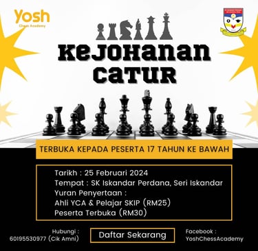 Malaysia Chess. Catur Malaysia. Perak Chess. Kejohanan Catur YCAxSKIP