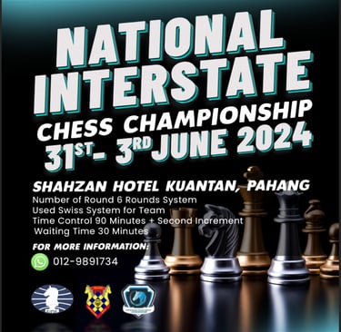 National Interstate Chess Championship 2024. Catur Malaysia Chess