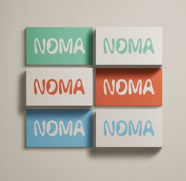Projet NOMA – Identité visuelle et packaging, Studio Luana