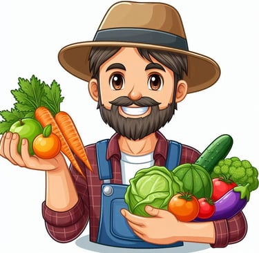 Contadino con Prodotti Biologici ed a Km0