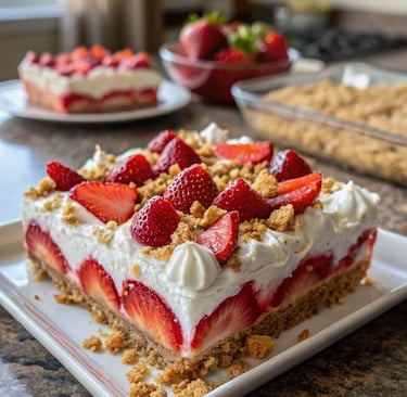 Freshly baked chewy strawberry cookies with crumble topping on a white plate.
