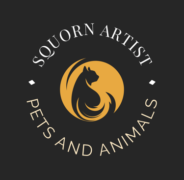 a dog and a cat are shown in this logo