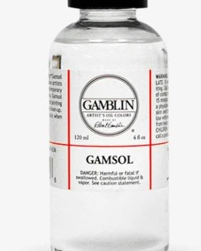 a bottle of gamblin gamsol oil