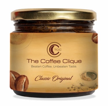 beaten coffee for cappuccino