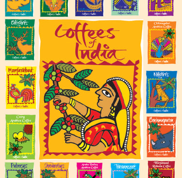 Varieties of coffee from India