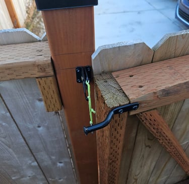 Fence door doesn't latch