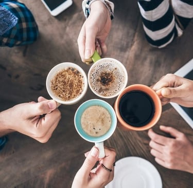 People drinking coffee