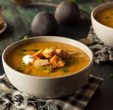 curry butternut squash vegan soup