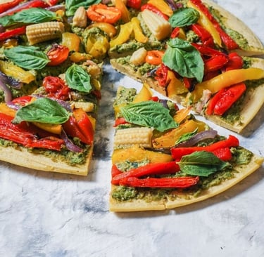 Vegan gluten-free pizza