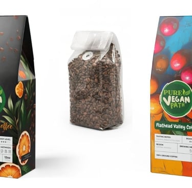 Pure vegan coffee gift bags