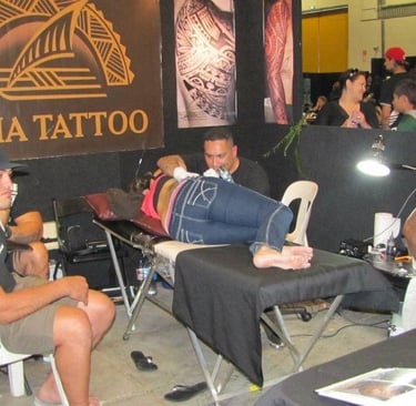 Kalia Tattoo booth at Australia Tattoo Convention in Sydney 