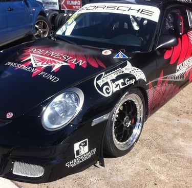 NZ GT Race porche carl cocker polynesian tattoo artist brisbane sydney perth melbourne australia 