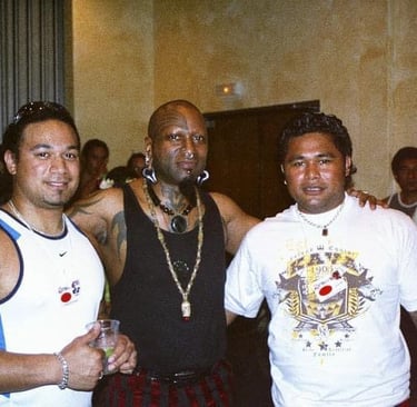 Tongan Tattoo artist Carl Cocker, Zulu Tattoo, Samoan tatau master Peter Suluape, Tahiti Tattoo2006 