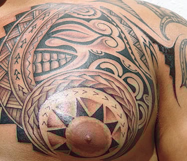 polynesian tattoo design chest melbourne perth sydney bbrisbane kalia tattoo