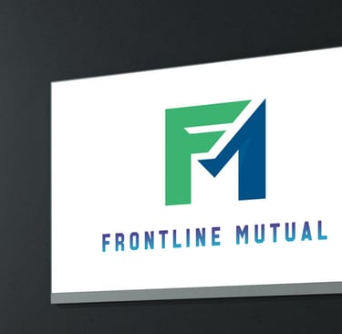 a sign that says frontline mutual on the front of a sign