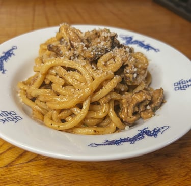 Udon, miso e funghi | © Cookingwiththehamster