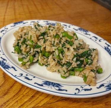 Riso saltato con cime di rapa | © Cookingwiththehamster