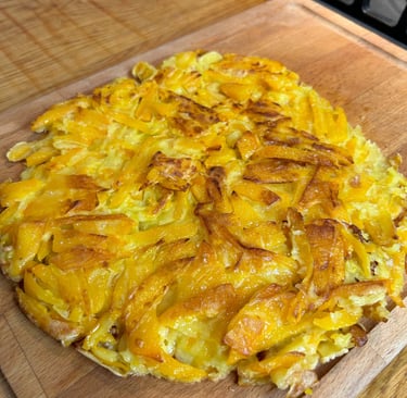 Jeon di zucca - pancake coreano salato alla zucca | © Cookingwiththehamster