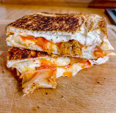 Kimchi Grilled Cheese | © Cookingwiththehamster