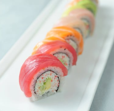 Rainbow roll | © Cookingwiththehamster