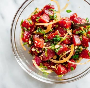 Shoyu poke | © Cookingwiththehamster