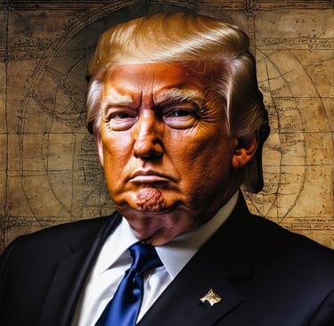 digital art portrait of donald trump