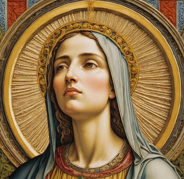 holy woman contemplating 